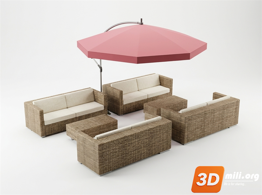 Outdoor Sofa Skp Files